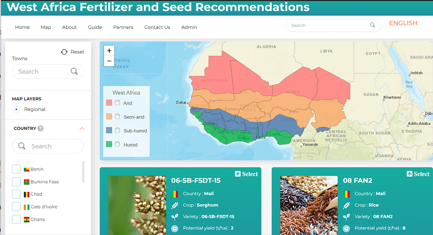  IFDC et CORAF lancent la Carte de recommandations d’engrais et de semences pour l’Afrique de l’Ouest et les Paquets d’intrants
